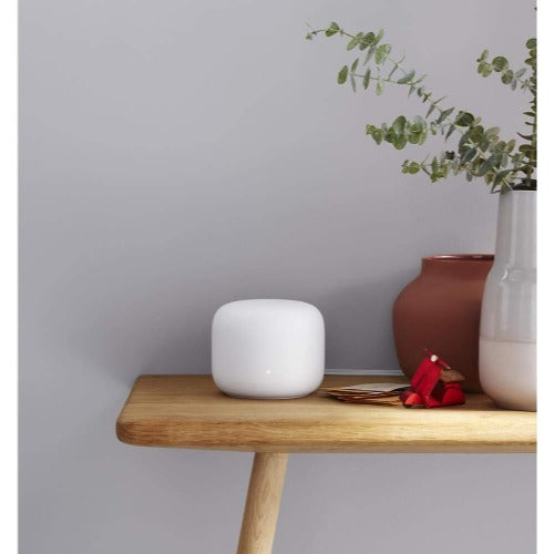 Google Nest Wi-Fi Router (AC2200) and 1 Point w/ Google Assistant - 2 Pack