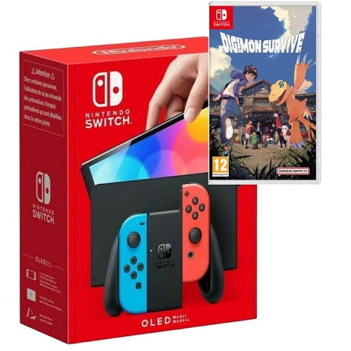 Nintendo Switch OLED Model with Digimon Survive (New condition) International spec - U.S. Plugs